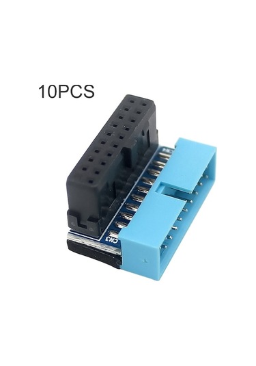 Rogfer 10 Adet 3.0 19p 20p Anakart Erkek - Dişi Uzatma Adaptörü, Model: Ph19b Siyah Mavi - Diğer