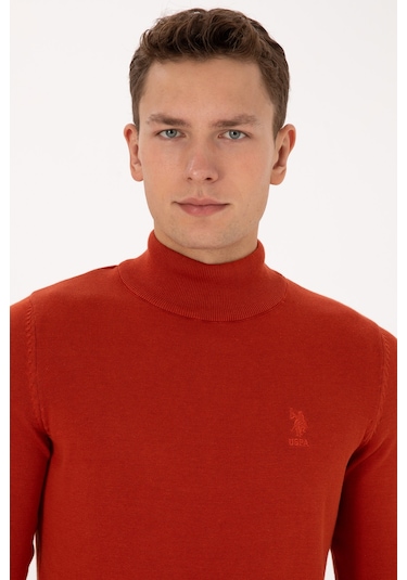U.s. Polo Assn. Erkek Kiremit Kazak /triko 50307783-vr031 Kiremit