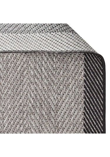 Eko Halı Mono Mno 02 Dark Grey Kaymaz Tabanlı Kilim