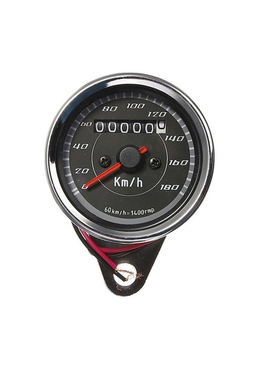 Ankatek Suntek Dijital Gösterge Motosiklet Hız Göstergesi Kilometre Sayacı Cs Siyah Siyah