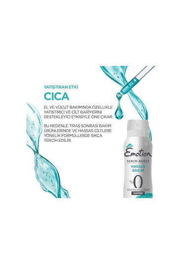 Serum Boost Cıca Hassas Bakım Kadın Sprey Deodorant Alüminyum&alkol İçermez 150 Ml