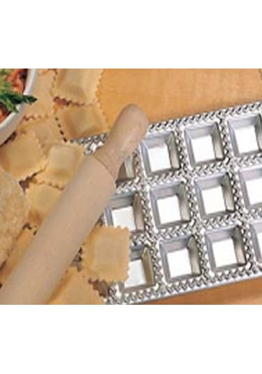 İmperia Ravioli & Mantı Tepsisi Kare 24'Lü Gümüş