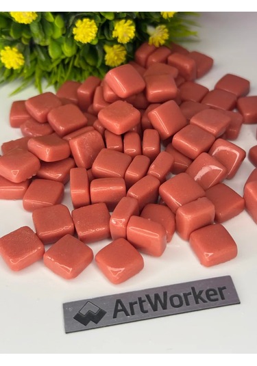 Artworker Flory12 Kiraz Kırmızı Cam Fayans, 0,9 Kg 439503425