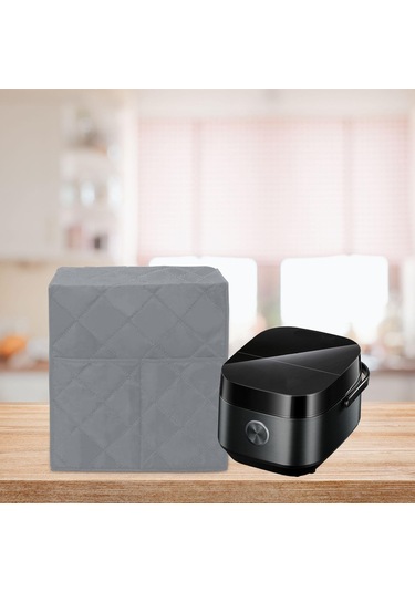 Homyl Kahve Yapma Makinesi Kapağı Yıkanabilir Su Geçirmez Gri