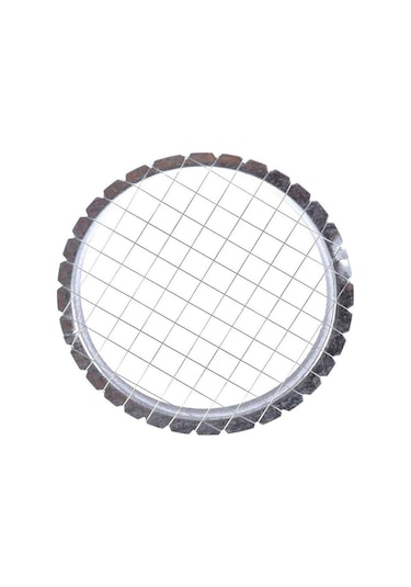 Paslanmaz Çelik Küp Dilimleyici Yumurta Kesici 8.5cm Dayanıklı Temizlemesi Kolay Gümüş