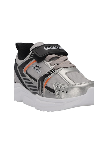 Slazenger KENDALL Çocuk Cırt Cırtlı Gri / Siyah Günlük Spor Ayakkabısı