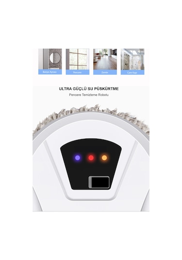 Kochler Akıllı Vakumlu Cam Silme - Cam Temizleme Robotu Beyaz
