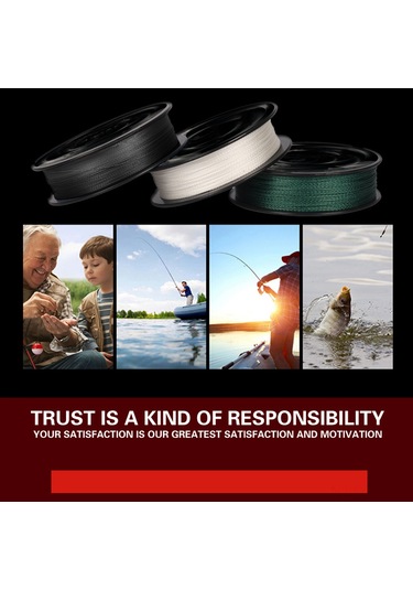 Reedark 4 Izgara Pe Misina, 100 Metre, 6.0 Numara 60 Lb , Güçlü Çekiş, Dayanıklı, Beyaz, Deniz Ve Tatlı Su Balıkçılığı İçin