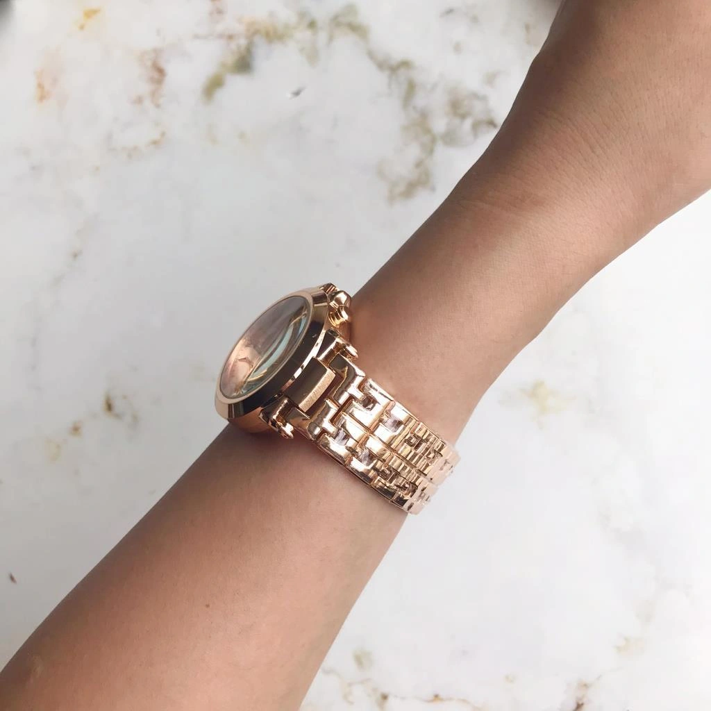 Rose Kadran Metal Kadın Kol Saati Rose Gold