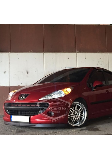 Peugeot 207 2006-2014 Uyumlu Üniversal Astra H Lip Esnek Ön Lip 2 Parça Tampon Altı Dil Karlık Ön Ek 00 Şüscaroto Aksesuar