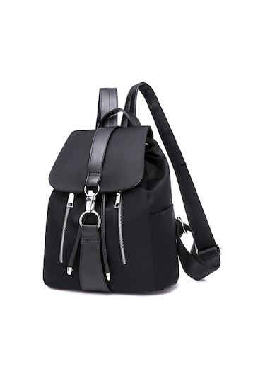 Lixiaqu01 Kadın Sırt Çantası Tasarımcısı Yüksek Kaliteli Naylon Siyah