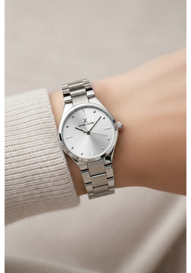 Daniel Klein 8682308439122 Classic All Silver Çelik Kordonlu Sevgili Çift Kol Saatleri Gümüş
