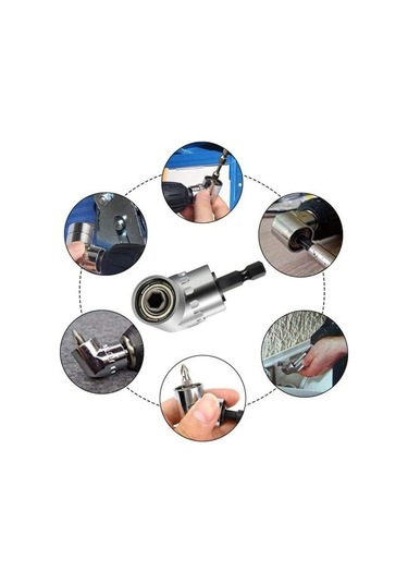 5297 1/4'' Bits Uç ve Köşe Vidalama Adaptörü Seti - 12 Parça