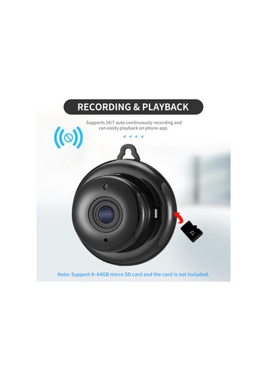 Youtek Ev Güvenliği Kamera 1080p Hd - Kablosuz Wifi, Işık Olmayan Gece Görüşü, Cep Uygulaması Kontrolü, Cepheli Montaj