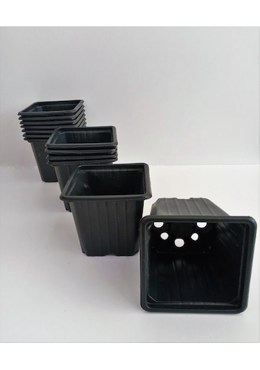 Vakum Saksı 9X9X8Cm 30 Adet Çiçek Saksı Üretim Saksı Fide Saksısı