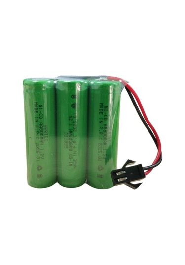 Sertec 3.6v 3s1p Aa 800 Mah Kablo + Siyah Konnektörlü Oyuncak Pil