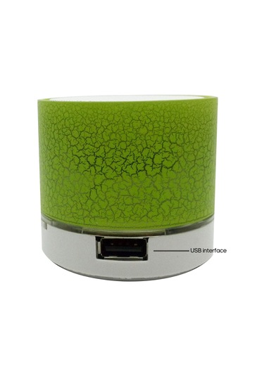 Youmex Kırık Desenli Mini Hoparlör - Su Geçirmez, Bluetooth, Usb/tf Kart Desteği, Flaş Işık, Taşınabilir, Araç İçin Uygun - Kırmızı