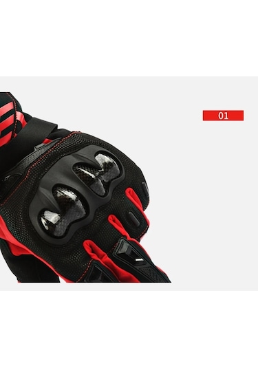 Ambition Su Geçirmez Kış Motosiklet Eldiveni Kırmızı