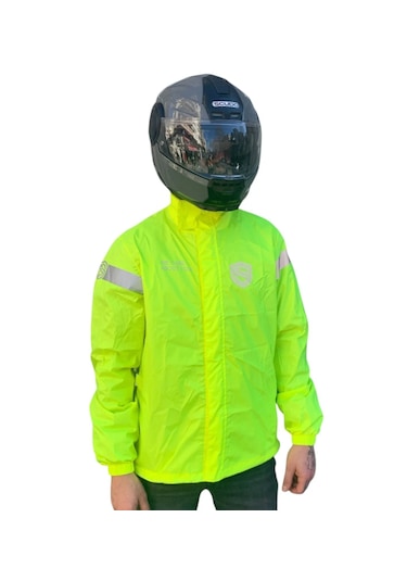 Scudo Peru Sarı Üst Motosiklet Yağmurluğu L
