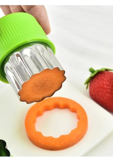 Hazdev Canape, Kurabiye Ve Sebze Dilimleme İçin Kalıp Seti 236045220 Yeşil