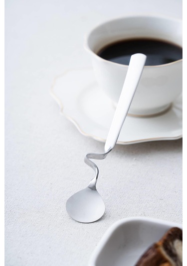 Karat Moon 2 Li Kavisli Çelik Kaşık - 16 Cm