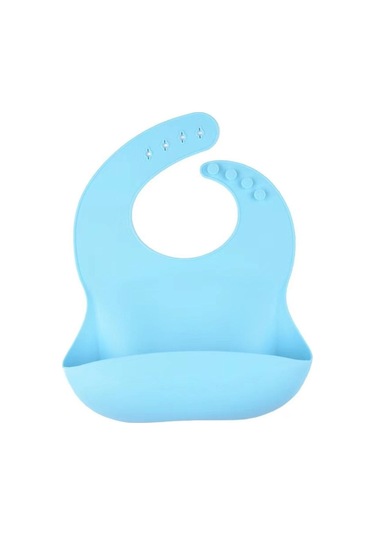 Jojobebek Çocuk Silikon Mama Önlüğü (MAVİ RENK)