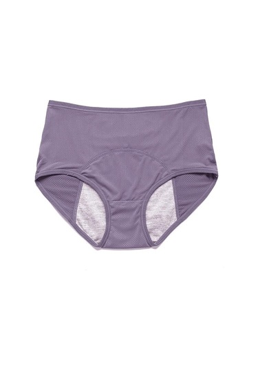Açık Mor Kadın Sızdırmaz Adet Külot Fizyolojik Pantolon İç Pamuk Su Geçirmez Artı Boyutu Külot Açık Mor