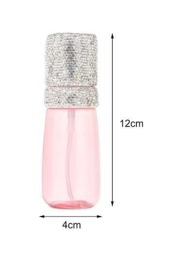 Homyl Sıvı Kabı 60ml Şık Küçük Seyahat Taşınabilir Doldurulabilir Pembe