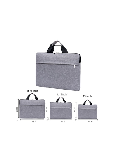 Taşınabilir Çok Fonksiyonlu Dizüstü Bilgisayar Çantası 14.1 inch Gri
