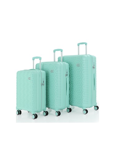 Mçs Üçlü Polipropilen Valiz Seti V377 S23sy1000058-set 00190 Mint Yeşili