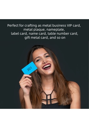 Two Trees İsim Plakası Alüminyum Kart Çok Renkli Kartvizitler 100 Adet