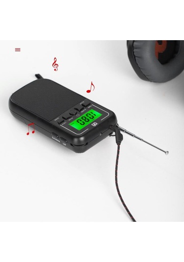 Radio Small Fm/am Digital Display Portable Emergency Lighting Stili4