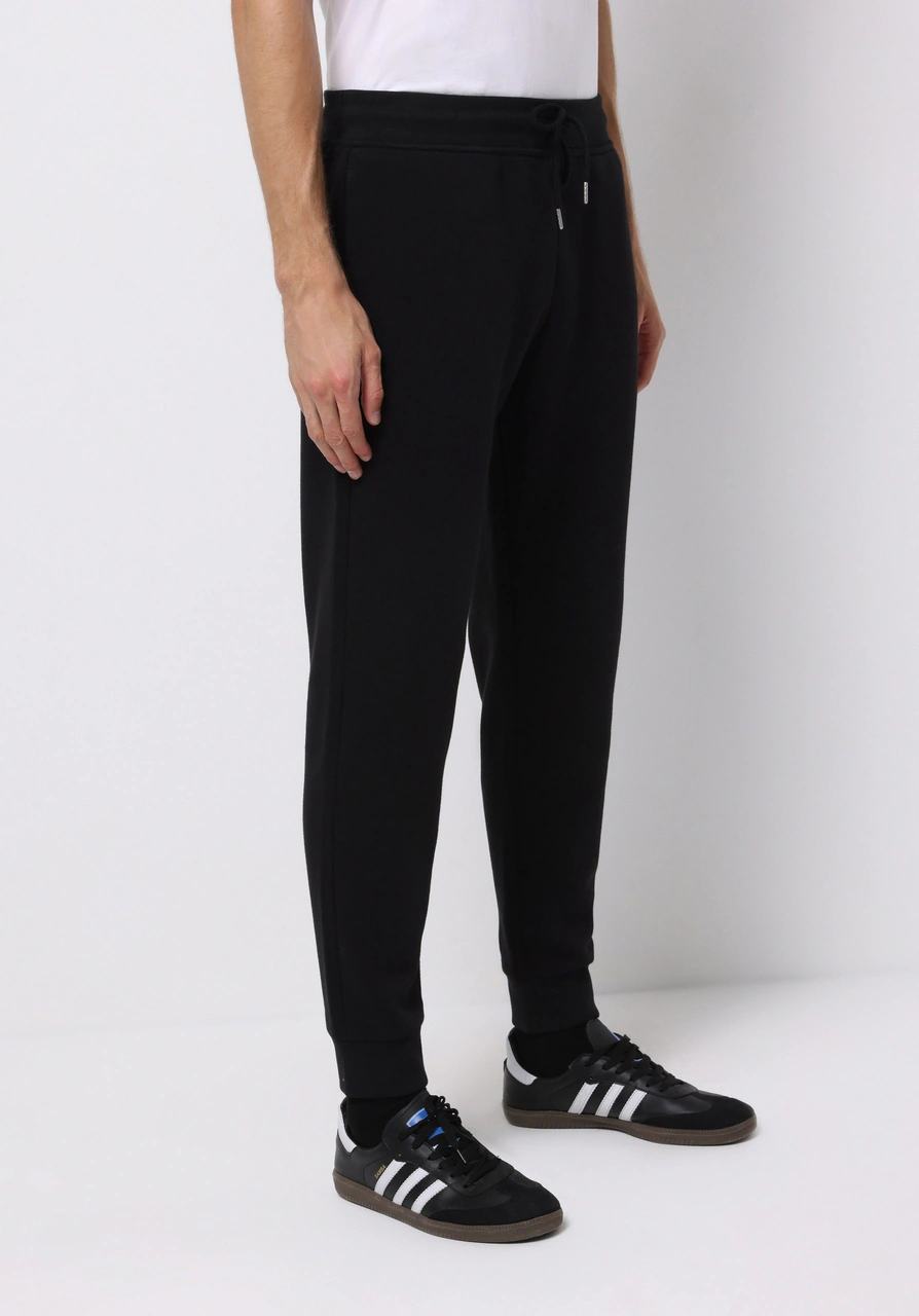 Colins Slim Fit Orta Bel Düz Erkek Siyah Eşofman Altı Cl1077099 Q1.v2 Blk Siyah