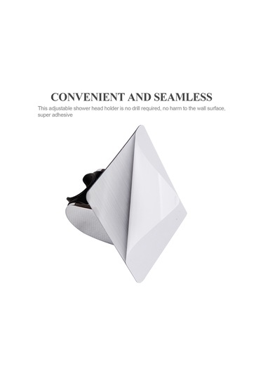 Teltree Chrome Kaplama Açı Ayarlanabilir Delme Yok Duş Başlığı Tutucusu - 90 Döner, Zımba İle Kurulum, Dayanıklı Abs Malzeme Diğer