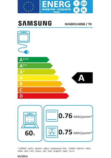 Samsung NV60K5140BB-TR 60 LT Ankastre Fırın