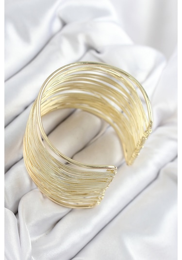 Pirinç Tel Sarma Model Gold Renk Kadın Bileklilk - Lisinya Çok Renkli 99133732