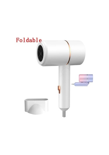 Ev Için Taşıma Çantası Sıcak Hava Anyon Saç Bakımı Ile Katlanır Saç Makinesi 800w White