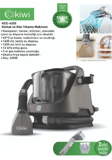 Tekno Trust Kcc-4320 Koltuk Ve Halı Yıkama Makinesi Siyah-67819