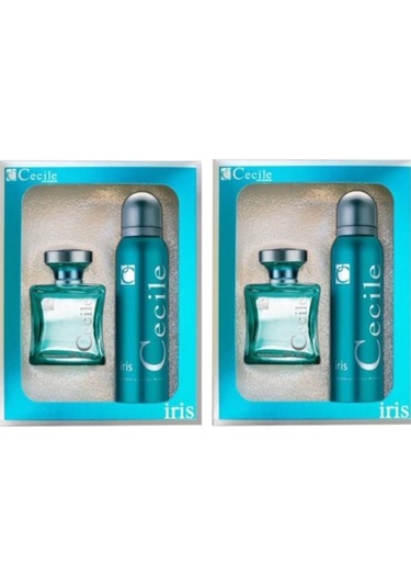 Cecile İris Kadın Parfüm EDT 100 ML x 2 + Deodorant 150 ML x 2