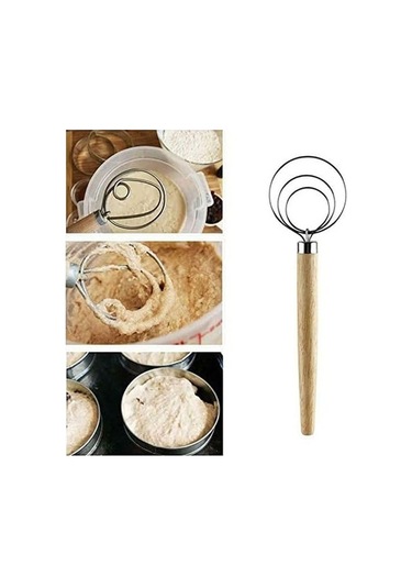 Ulzyvf Yumurtası Tutar Taşınabilir Pişirme Paslanmaz Paslanmaz Mutfak Mikser Kılavuz Kazançılar İnç Hamur Hamur Ekmek Dıy Danimarka Çırpma Çırpıcı Çelik Çelik Bakeware Aracı Ahşap 9 İx Paslanmaz Çelik