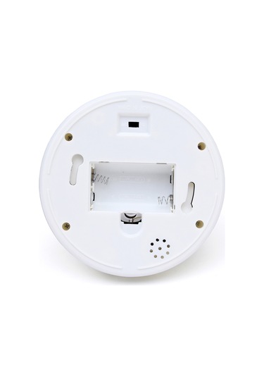 Geeksen Beyaz Yarı Küre Sahte Güvenlik Kamerası, Parlak Kırmızı Işık, Dış/iç Kullanım, Pil Gerektirir Pil Dahil Değil , 1 Adet