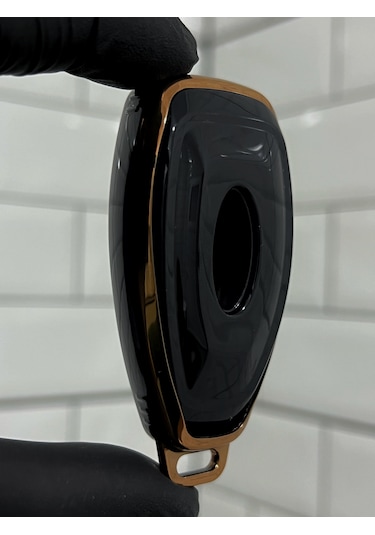 Ford Kuga Focus Mondeo Bmax Cmax Smax Uyumlu Anahtar Kılıfı Gold - Siyah