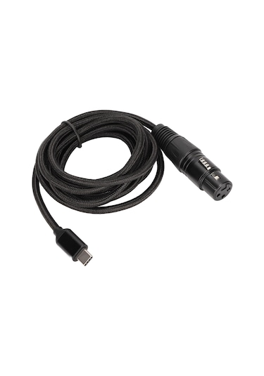 Kosona Type C'den Xlr Dişi Mikrofon Kablosu - 48khz Yüksek Örnekleme Oranı, Hıfı Ses Kalitesi, 3m Uzunluk, Plug & Play - Bilgisayar, Telefon, Tablet Uyumlu