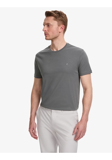 Pierre Cardin Erkek Antrasit Tişört Basic 50325307-vr006