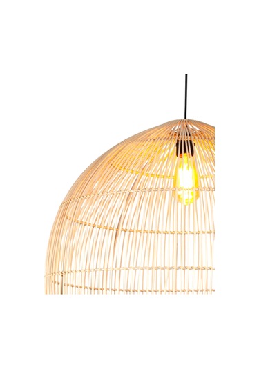 Balon Rattan Avize Saman Sarısı