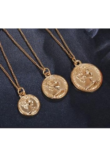 Saatcaddesi Pigado Metal 3 Lü Elizabet Sikke Kolye Seti