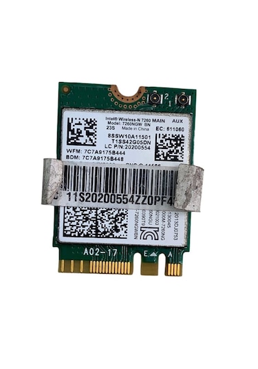 Intel Wireless-n 7260 7260ngw Mini Pcıe Wifi Kart 300 Mbps Dual Band Kablosuz Ağ