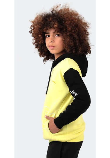 Slazenger DJURO IN Unisex Çocuk Sweatshirt Sarı