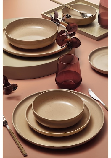 Kütahya Porselen Moderna 16 Parça 4 Kişilik Yemek Takımı Yavruağzı