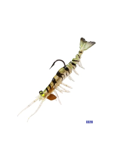 Pandora Caridina 7.6 CM 6.5 G Yapay Sahte Silikon Karides Yem